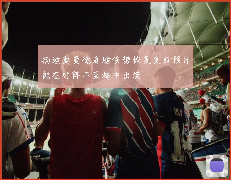 扬迪奥曼德肩膀伤势恢复良好预计能在对阵不莱梅中出场